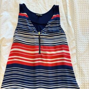 Express Blue and Red Sleeveless Tank Top